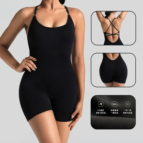 Seamless Knit Yoga Jumpsuit