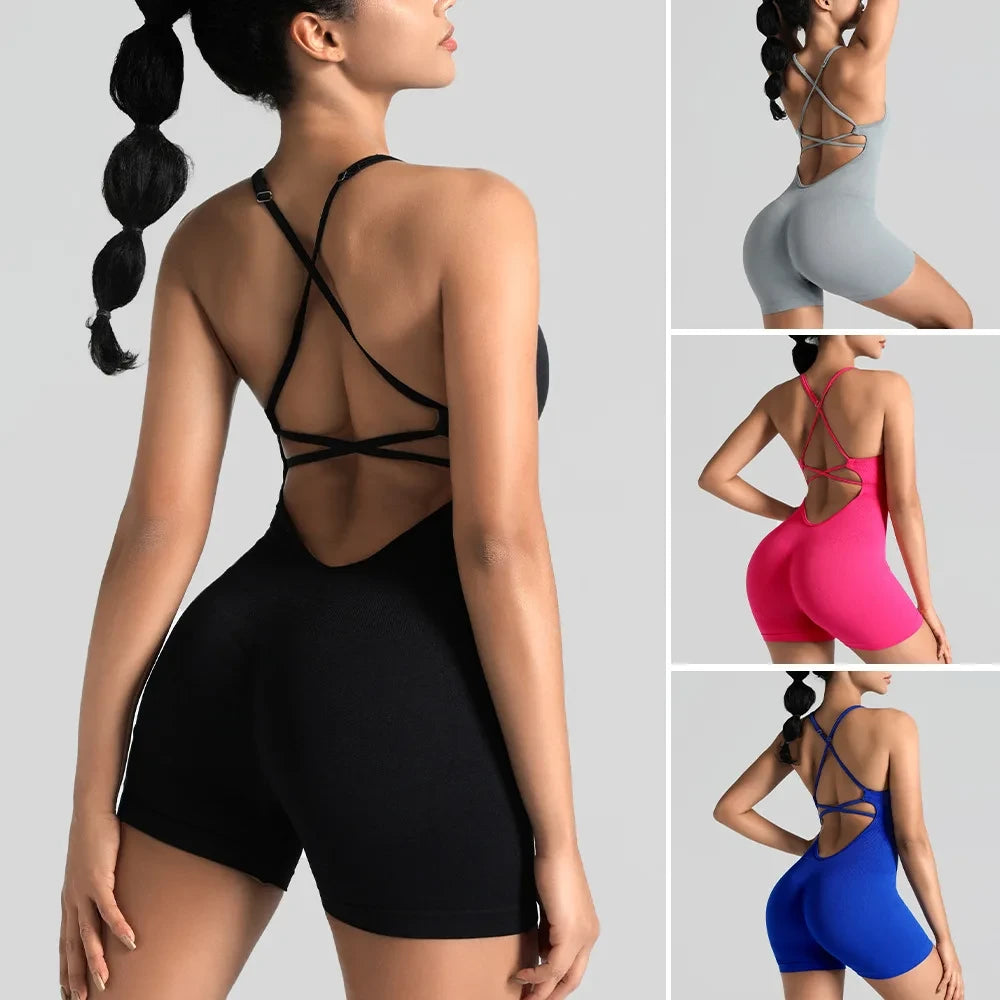 Seamless Knit Yoga Jumpsuit