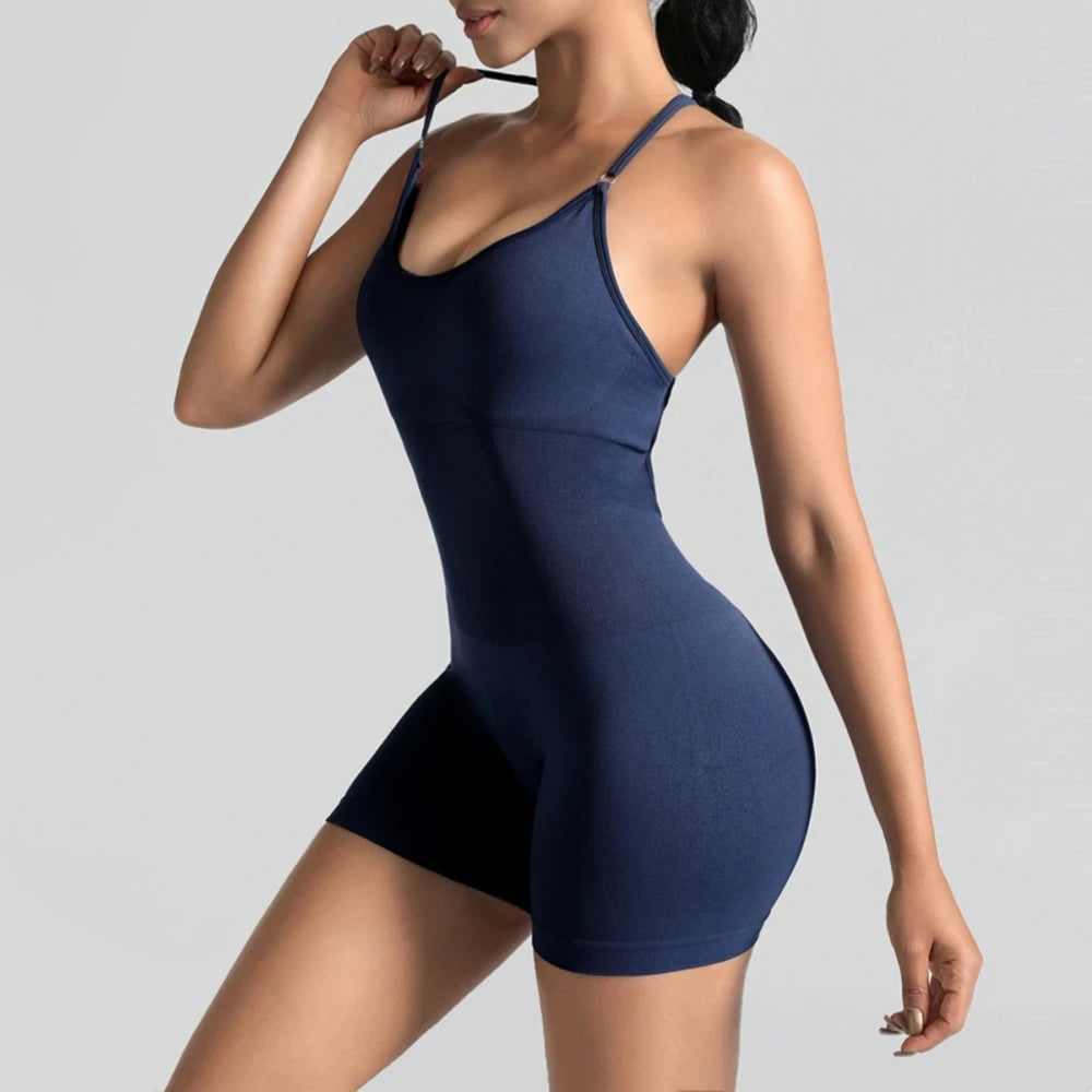 Seamless Knit Yoga Jumpsuit