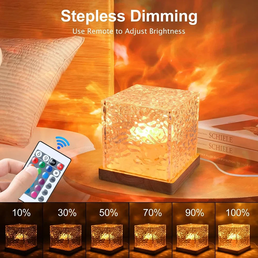 Acrylic Crystal Water Wave Projection Lamp